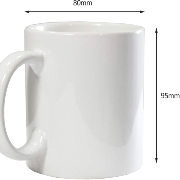 Mug photo avec dimensions du produit